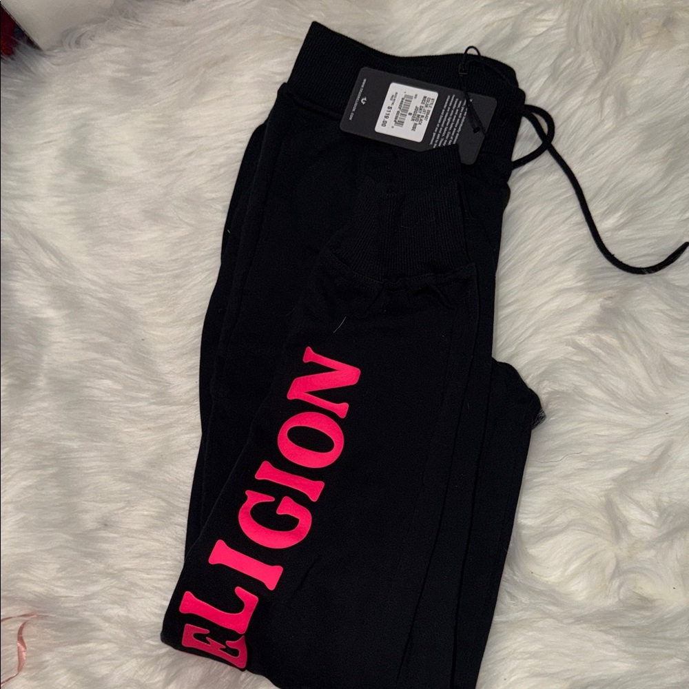 True Religion Black Zip-Up Sweatsuit Size Small Top & Bottom Brand New with Tags - Picture 6 of 6